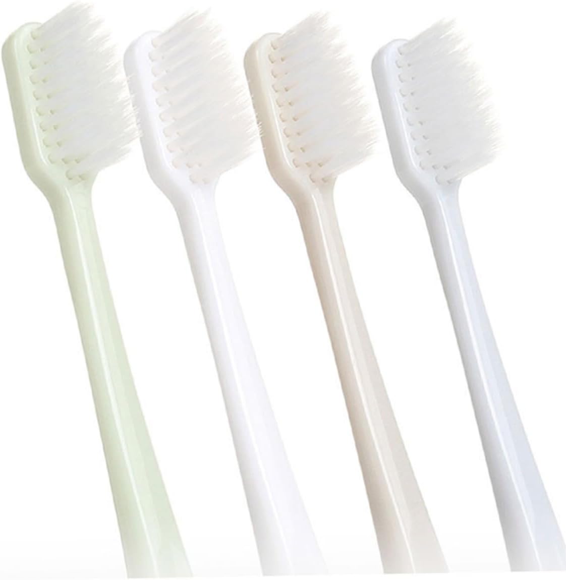 SOPOTUTU 1set Fine Hair Toothbrush Ergonomic Plastic Toothbrushes for Adults Bleeding Bristles Grey and Blue for Gum Care and Oral Hygiene Random Color 4pcs