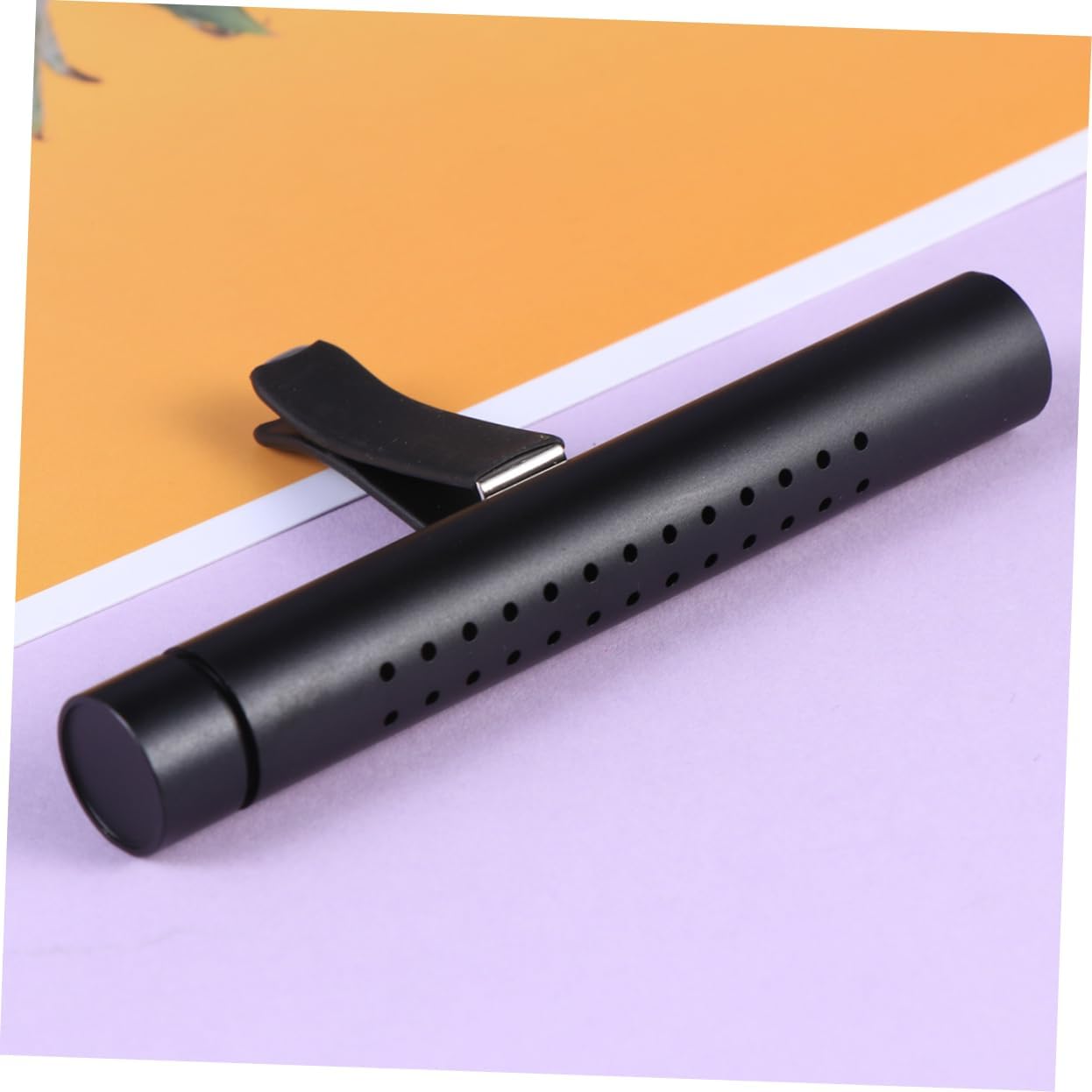 Gogogmee Car Aromatherapy Diffuser Stick Elegant Air Freshener for Vent Includes Replacement Stick Aroma Control Stylish Black Design for Essential Oils and Car