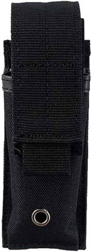 Poemtian Flashlight Pouch Nylon Flashlight Torch Pouch Tactical Flashlight Holster Belt Holster Holder Torch Carry Case for Climbing Trekking Outdoor Activity
