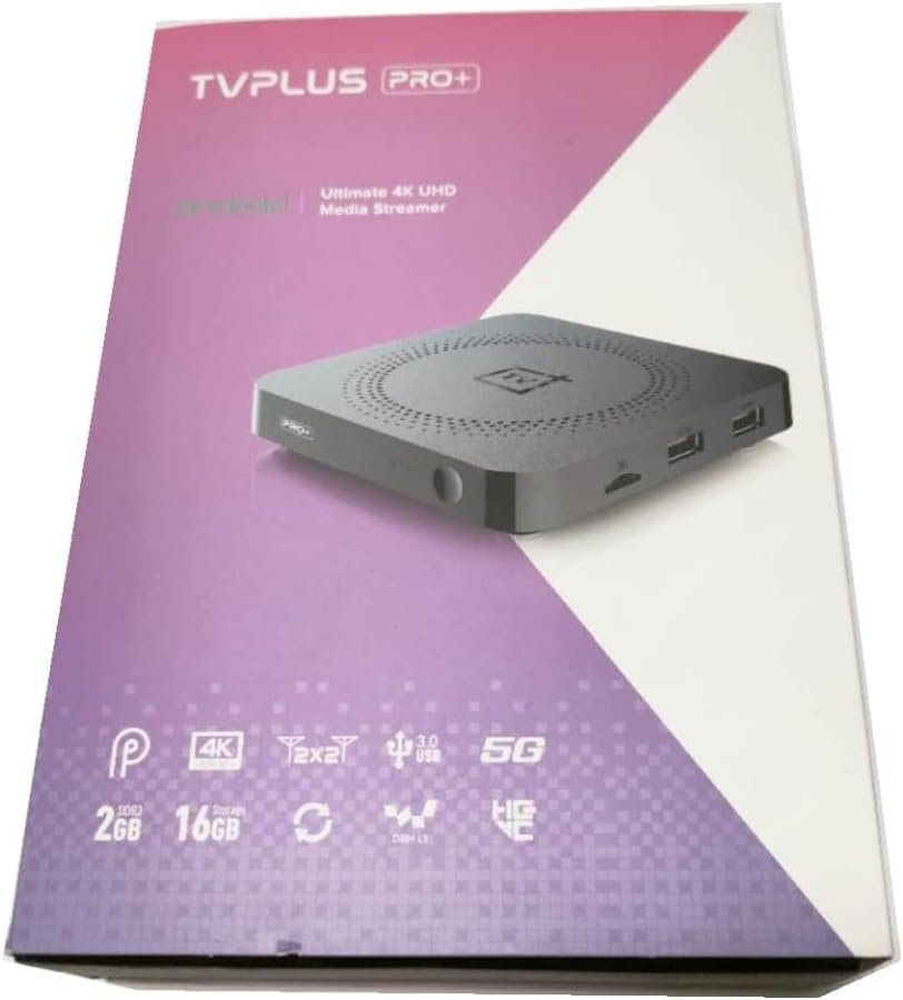 2023 IPTV TVPlus PRO+ PROPLUS Android 9 2GB+16GB IPTV Set TOP Smart TV Box 2.4/5G Duo Band WiFi 600M Schedule Record Function with LIXSUNTEK® Ethernet Cable