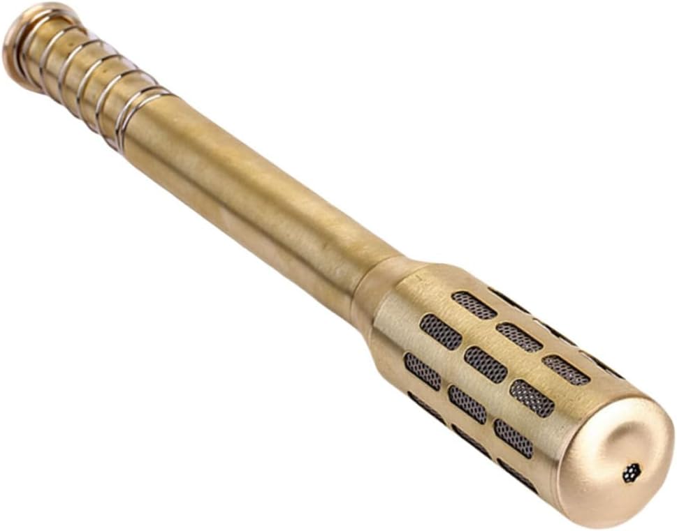 BIUDECO Brass Moxa Roller Stick for Moxibustion Massage Burner Enhance Balance Body Functions Portable