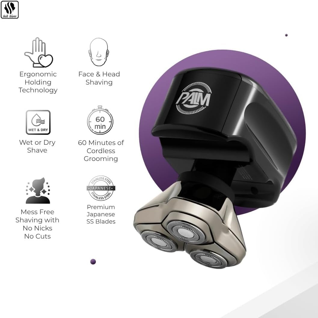Palm Face and Head Electric Shaver by Skull Shaver