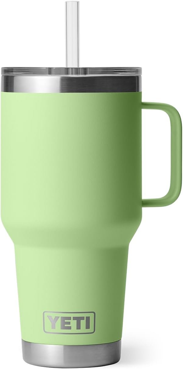 YETI Rambler 35 oz Straw Mug, Vacuum Insulated, Stainless Steel, Key Lime