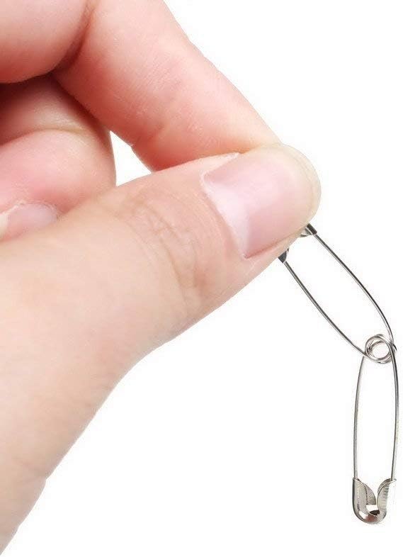 vrupin 1000Pieces -Safety Pins, 1.1 Inch Safety Pins Clothing Clips Tool 28mm Decorative Safety Pins Assorted, Sewing Accessories Kit.