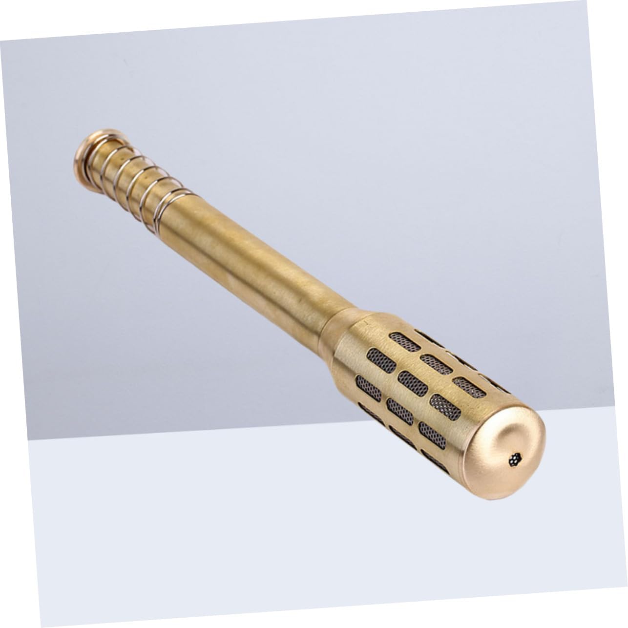 Beatifufu Brass Moxa Roller Stick Moxibustion Massage Burner for Body Easy to Use Handheld Device Gold Finish