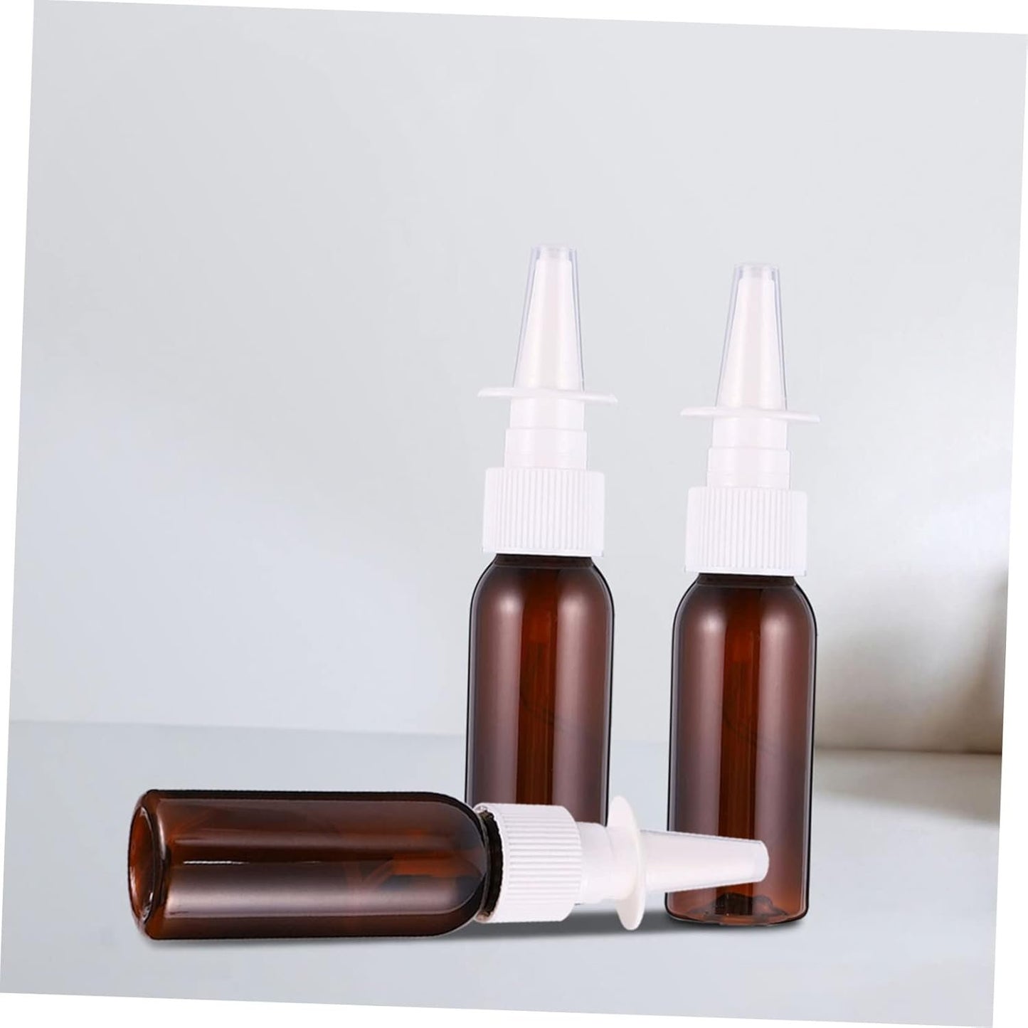 WOONEKY 8Pcs Bottles Reusable Ergonomic Design Material for Essential Oils Saline Perfumes and Facial Misting Leak Resistant and Comfortable Use