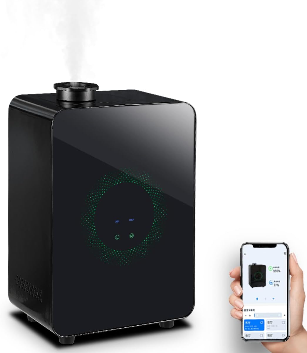 HVAC Scent Diffuser with Waterless Cold Air Technology, Hotel Collection Diffuser Machine, Scent Air Machine for Home or Shop, Aromatherapy Essential Oil Diffuser for Large Space