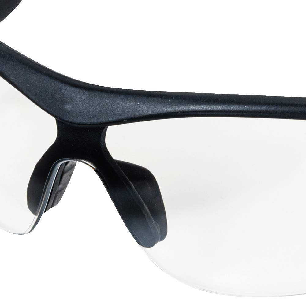 Sellstrom S71402 XM320 Safety Glasses - Indoor/Outdoor, Hard Coat, Black/Orange
