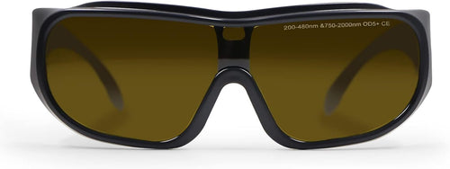 FONLAND OD5+ Laser Safety Glasses for 200-480nm & 750-2000nm Protective Goggles Eye Protection Glasses for Blue Light and CO2 Laser Engraver and Laser Hair Removal