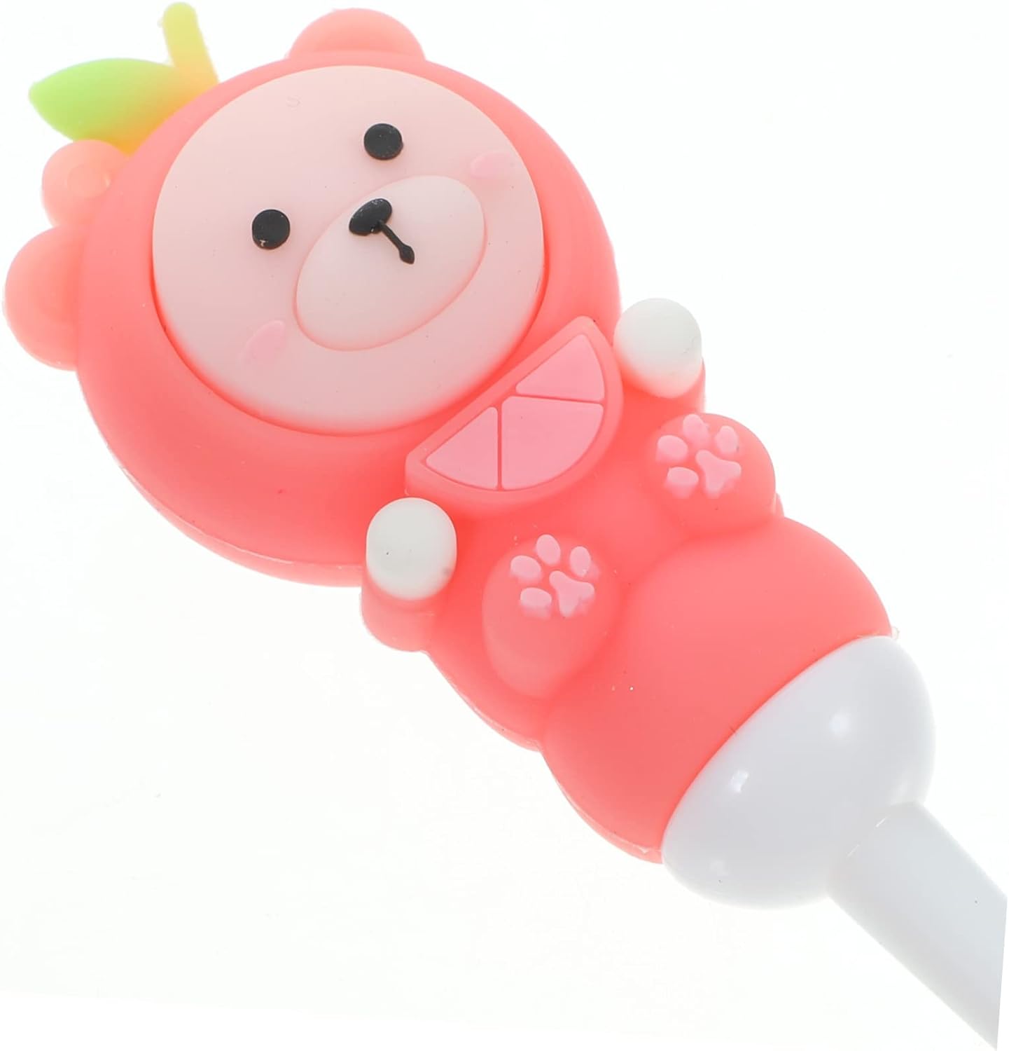 COLLBATH 2pcs Cute Bear Manual Toothbrushes Soft Bristle Tooth Brush for Ages Ergonomic Design with Durable Handle Gentle Care for Little Teeth and Gums