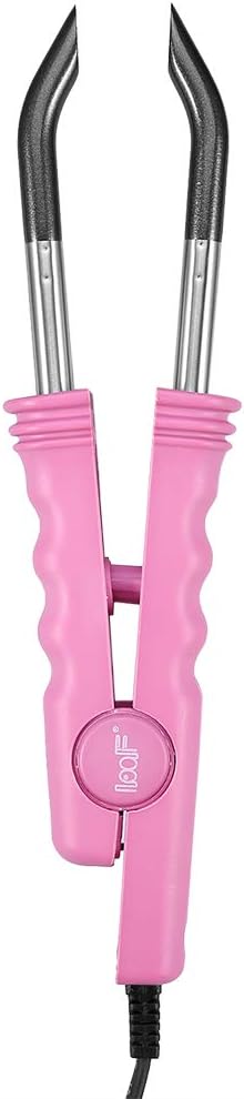 Tbest Hair Extension Connector Machine, Salon Wig Tool, Wig Tool, Thermal Hair Pink