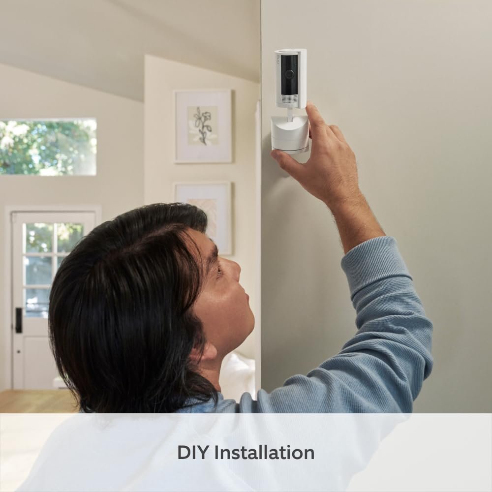 Introducing Ring Pan-Tilt Indoor Camera by Amazon | Plug-In Pet Security Camera | 360° pan & 169° tilt coverage, Manual Privacy Cover, HD video, Two-Way Talk, Wifi | 30-day free trial of Ring Home