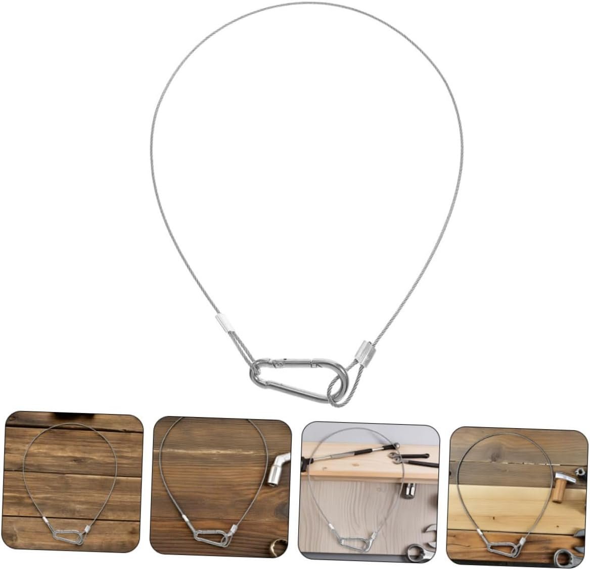 Ciieeo Adjustable Security Cable Buckle 4pcs Heavy Duty Cable Lock Luggage Lock Stage Lights Plant Lights 2.0mm 3.