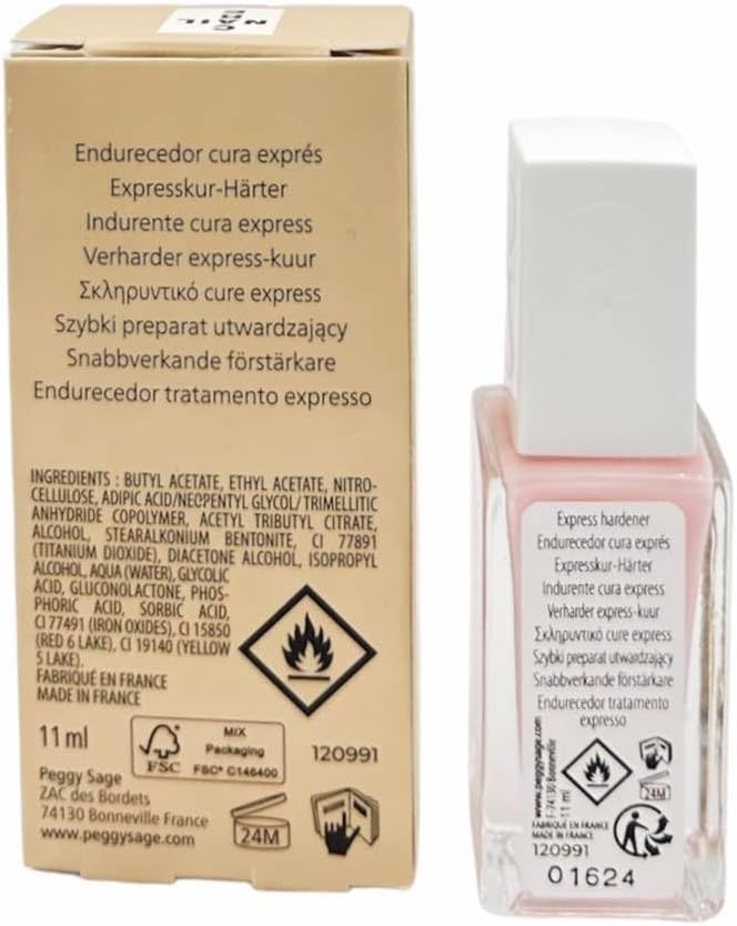 Peggy Sage Paris Nail Care Hardener Express Milky Pink 11 ml