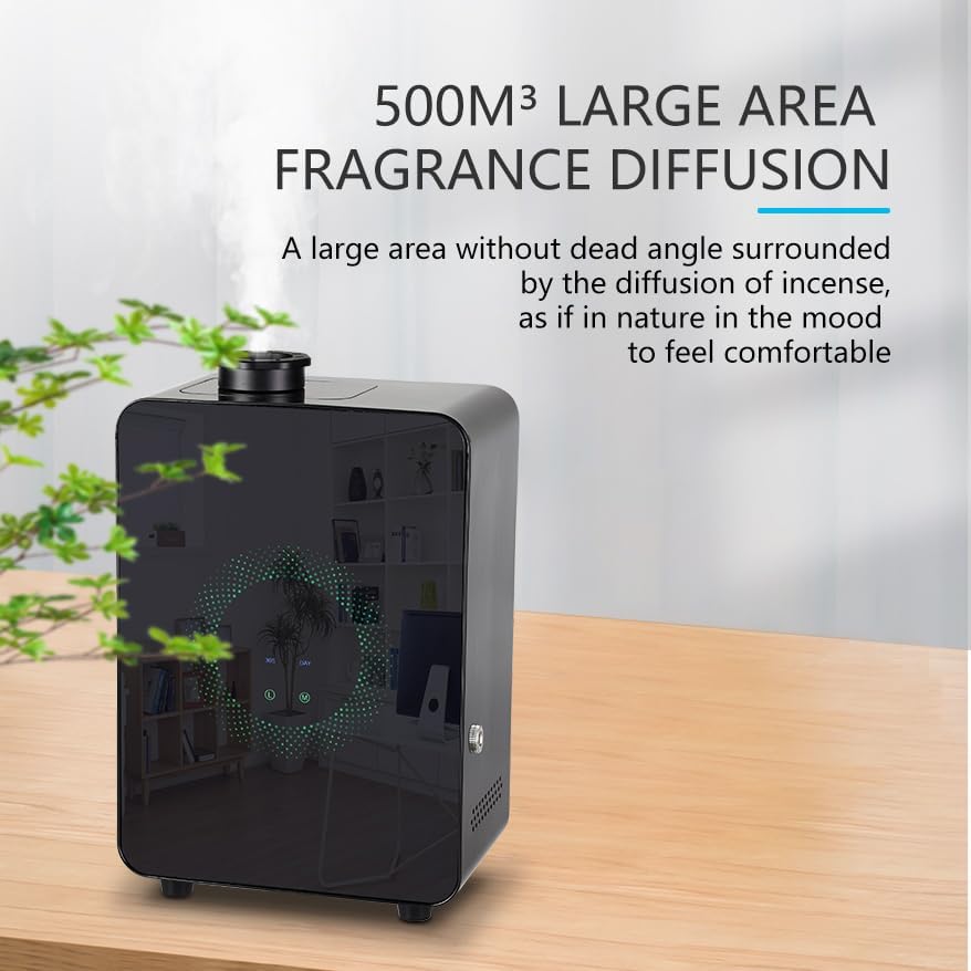 HVAC Scent Diffuser with Waterless Cold Air Technology, Hotel Collection Diffuser Machine, Scent Air Machine for Home or Shop, Aromatherapy Essential Oil Diffuser for Large Space