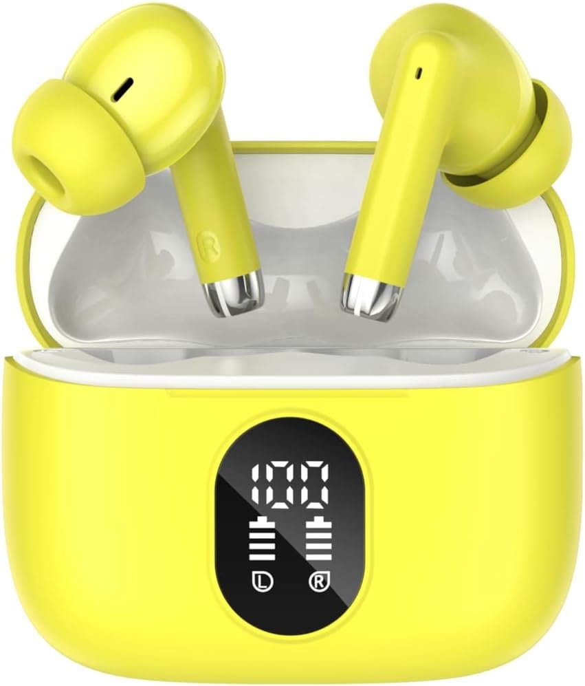 QXQ Wireless Earphones, Bluetooth 5.4 Earbuds with 4 ENC Noise Cancelling Mics, Bluetooth Headphones in Ear 40H Playtime Mini Ear Buds Deep Bass, IP7 Waterproof Earphones