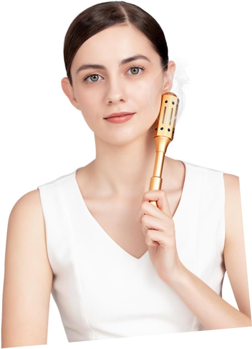 TOBBOMEY 1Pc Aluminum Moxa Stick for Moxibustion Massage Rotating Roller Durable