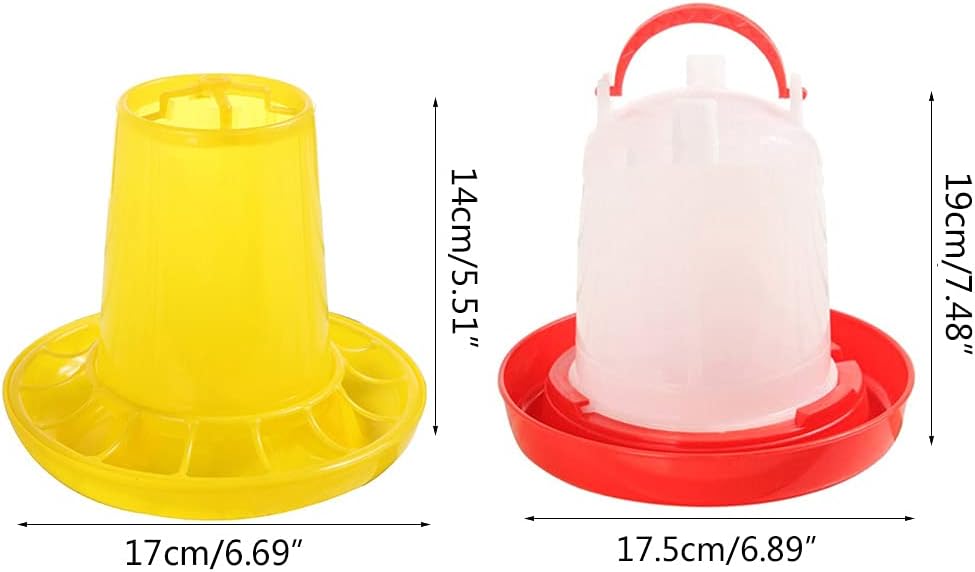 XINGLIDA Poultry & Watering Set for Poultry Up to 25 3 Weeks - Easy to Clean - Very Practical