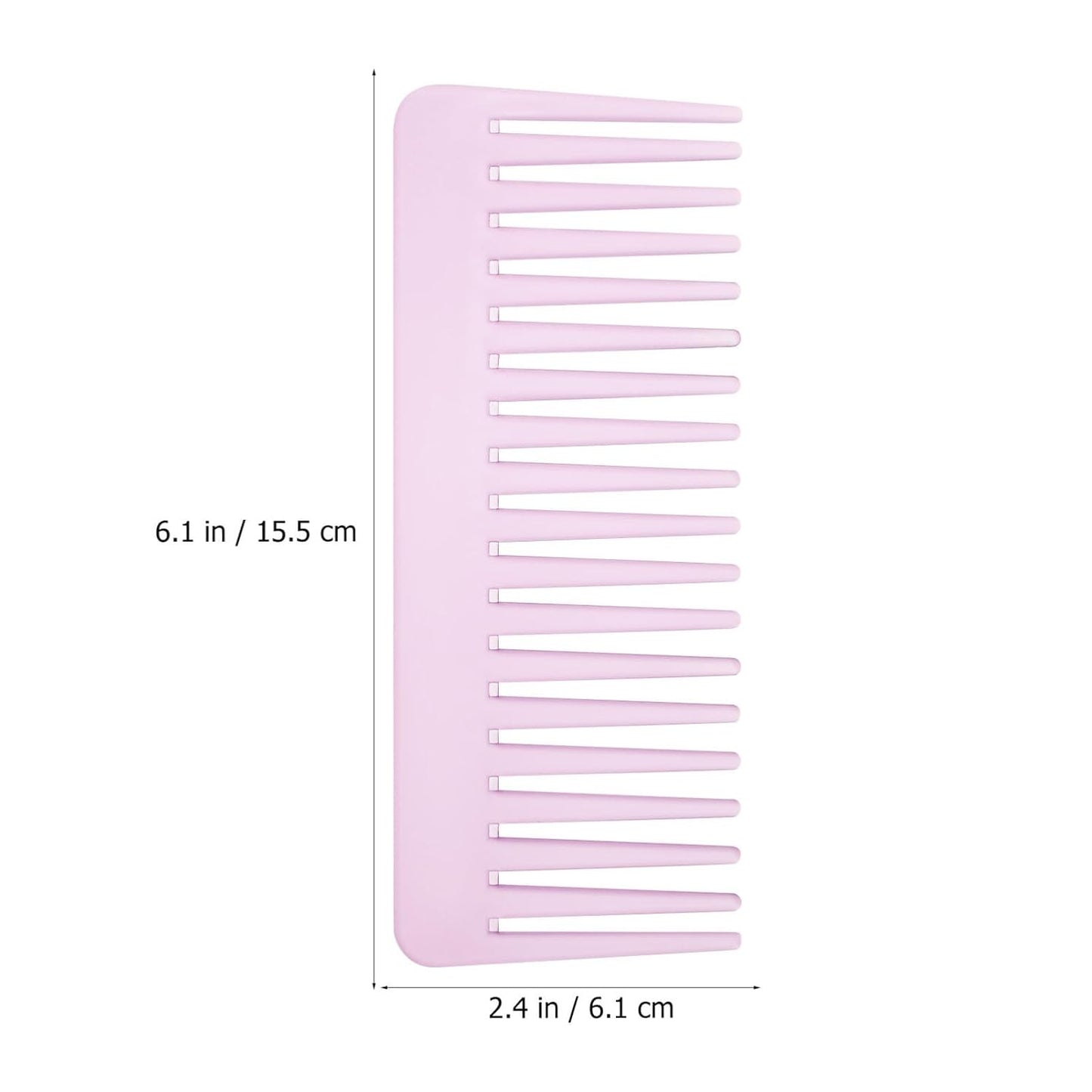 5pcs Wide Tooth Comb for Curly and Wet Hair Combs in Lavender Transparent Blue Pink Rose Red Versatile Hair Care Tool