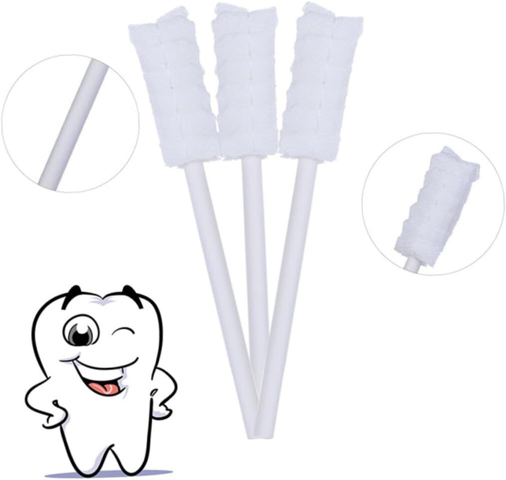 PACKOVE 1set Mouth Swabs Soft Gauze Oral Care Cleaning for Safe and Practical Mouth Care for Boys and White 10pcs