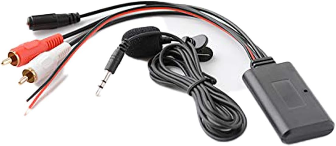 YuYue Electronic 12V Aux Bluetooth 5.0 Adapter Module Music Receiver Car kit with 2 RCA Input Aux Audio for Car Radio Stereo Speaker