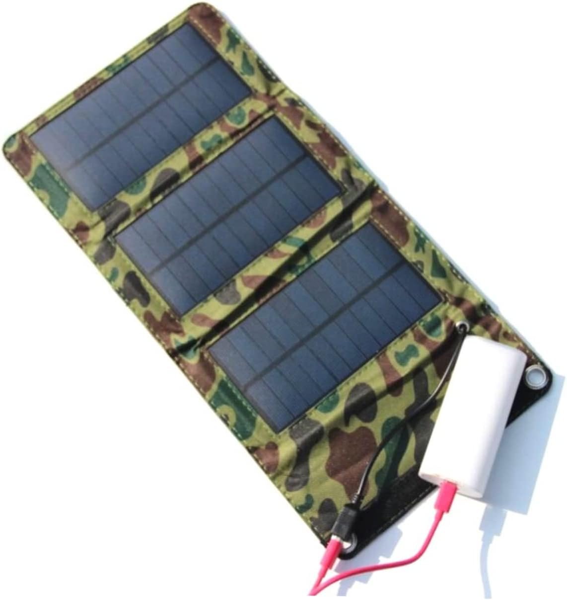 Toddmomy 5w Solar Panel Charger Portable Solar Power Bank for Phone/Tablet/GPS/mp3 Outdoor Camping