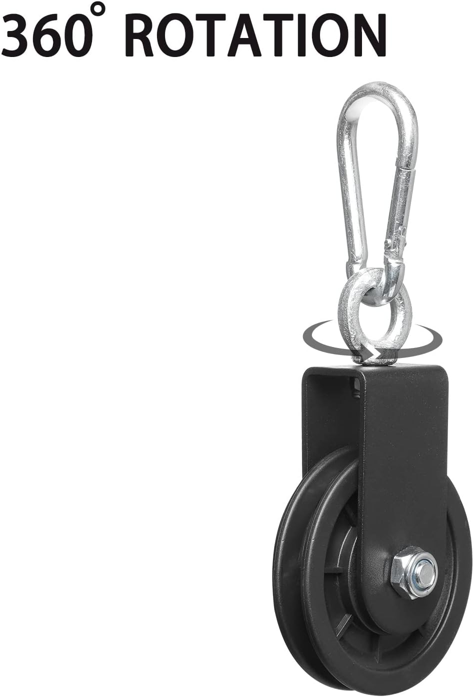 Vishusju 90mm Pulley Wheel for Cable Machines Silent Bearing Home Gym Equipment Pull Down Attachment Weight Lifting Pulley Traction