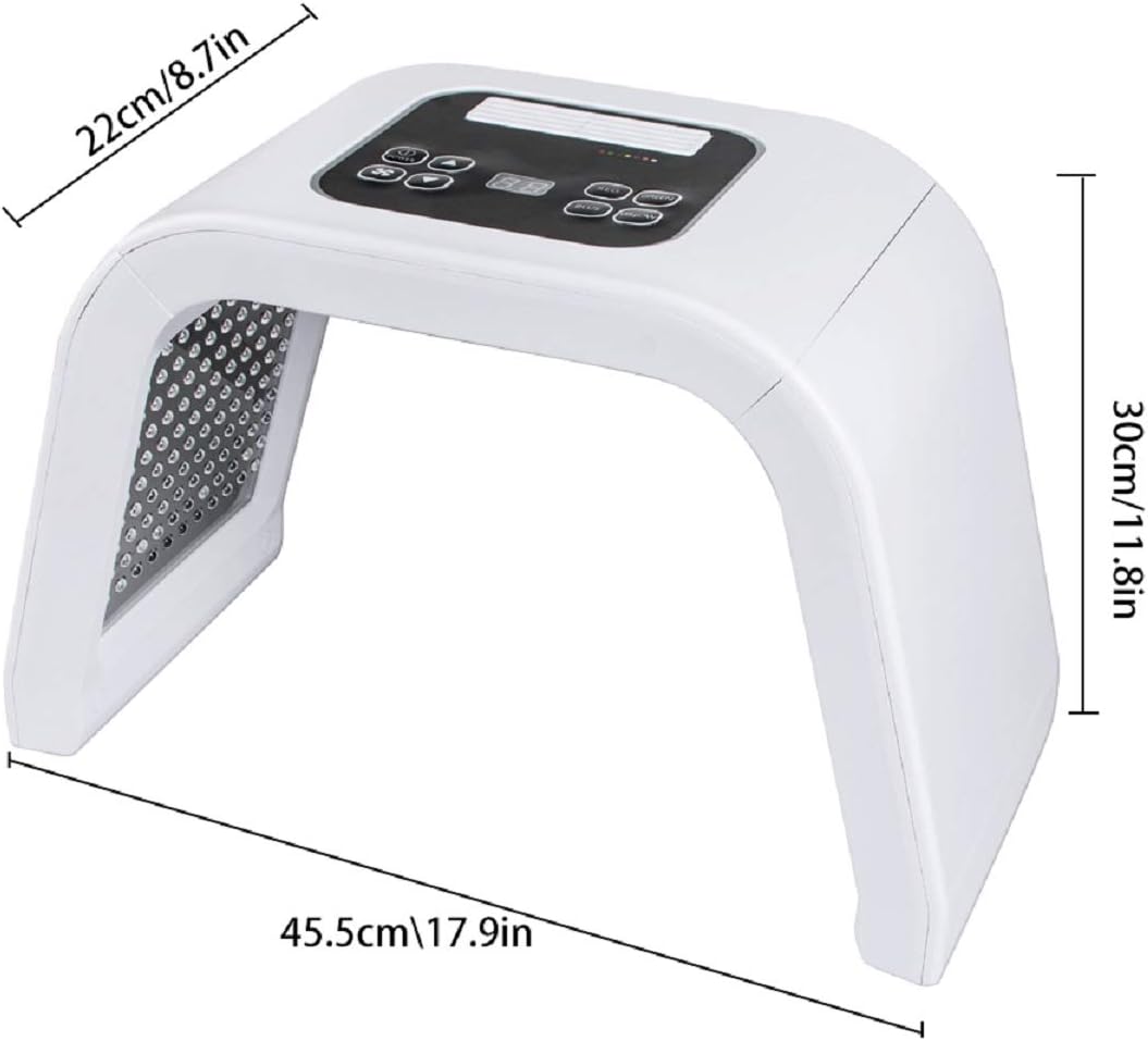 7 Color LED Therapy Light, LED Face Mask Skin Rejuvenation PDT Facial Skin Care Mask Skin Tightening Lamp SPA Face Device Beauty Salon Equipment Anti-aging Remove Wrinkle