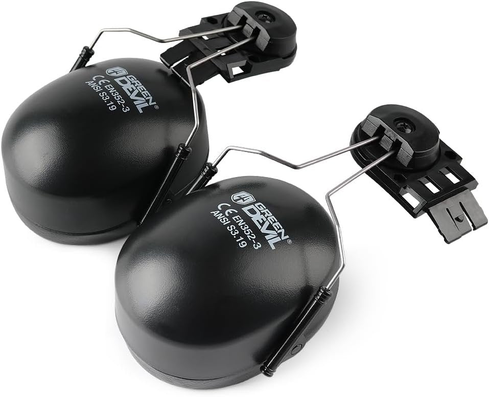 Hard Hat Mounted Ear Muffs Helmet Attachable Hearing Protection NRR 27dB Safety Earmuff For Hardhat