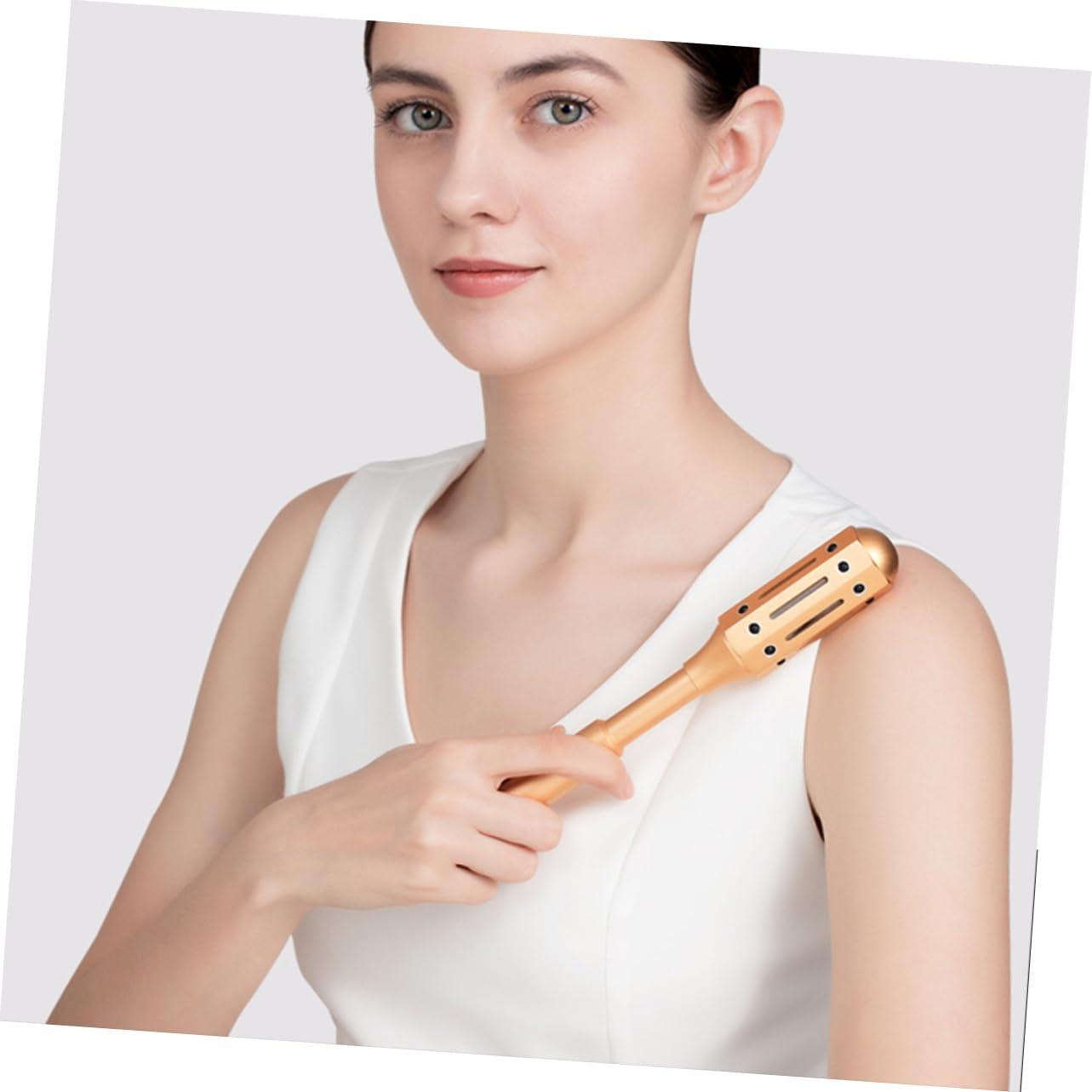 Ipetboom 1Pc Moxibustion Massage Roller Aluminum Moxa Stick with Rotation for Full Massage Convenient Durable