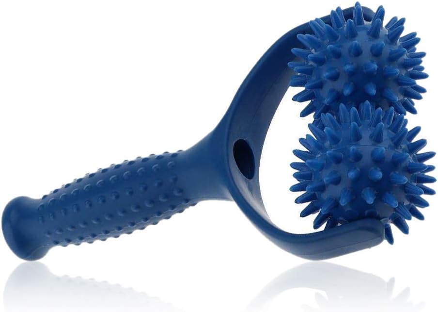 LHKJ Massage Roller with Handle, Acupressure Grip Massager Roller for Calves, Thighs, Shoulder, Leg, Self-Massage