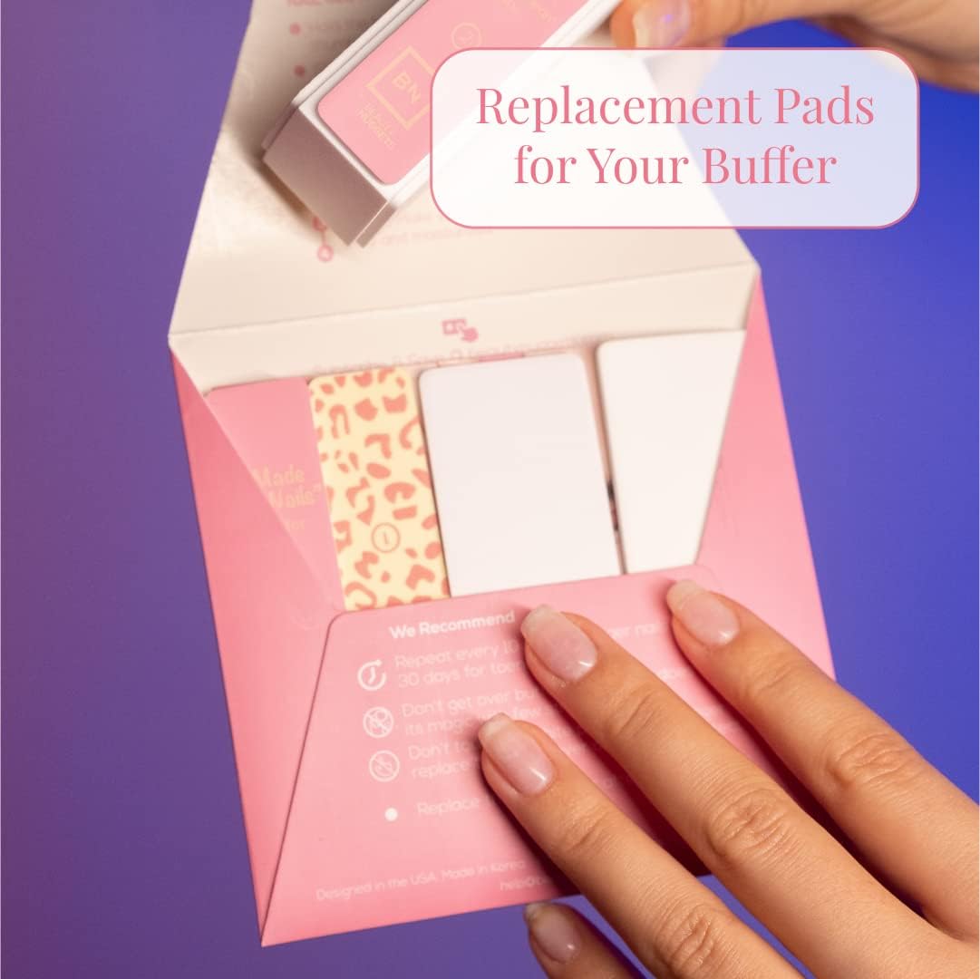 Beauty Nuggets My Nails Are Perfect Nail Care Kit, Ultimate Shine 3 Way Nail Buffing Block, Cuticle Cream, Nail File and Replacement Buffer Pads (My Nails Are Perfect Nail Care Kit)