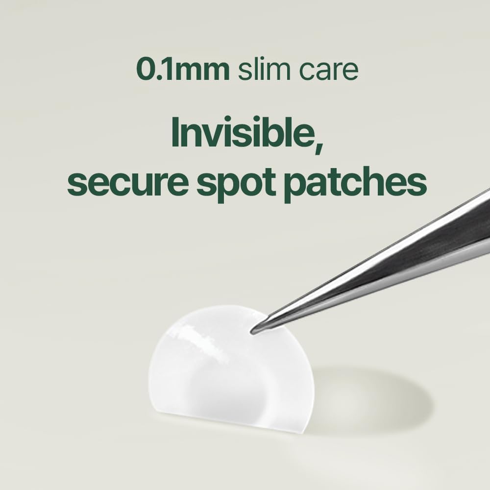 PYUNKANG YUL Calming Clear Spot Patch (Slim Care) Quick, Adhesive & Invisible Oval Fit Stickers, Beveling Hydrocolloid Acne Spot Cover, Pimple Focused Skin Care for Blemishes and Zit, 2 Sized (145 count)