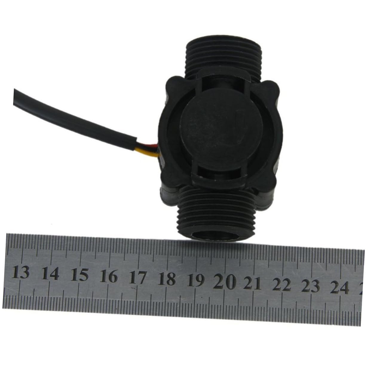 FUNOMOCYA 2pcs Stainless Steel 3/4 Thread Water Sensor 1-60 L/min Compatible for Flow Measurement