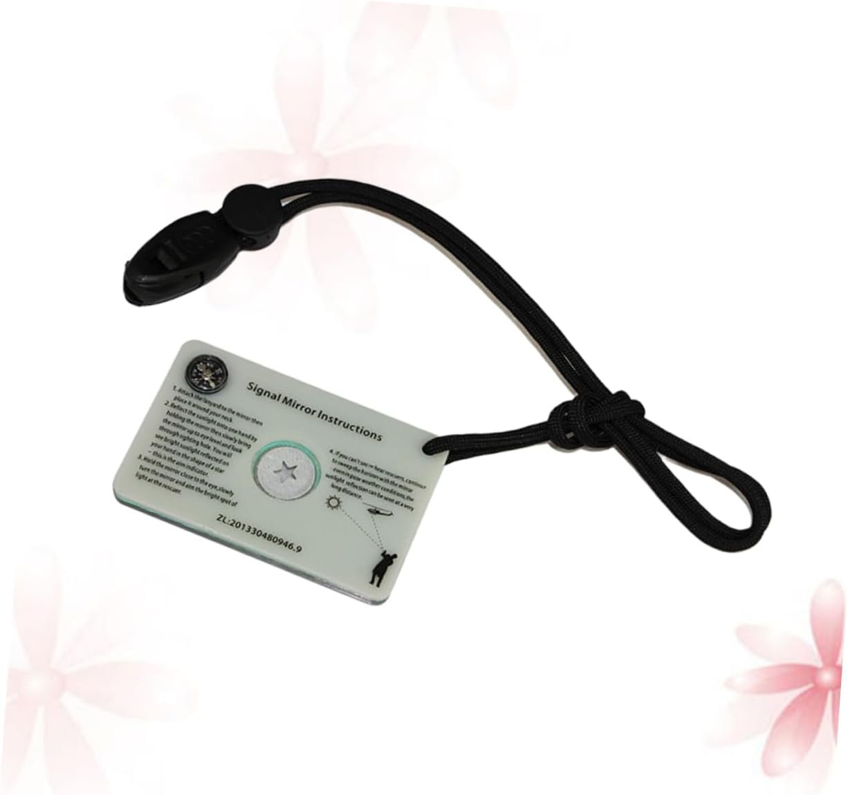 BCOATH Outdoor Accessories Survival Emergency Mirror Field Reflector Signal Mirror Multi-Function Mirror