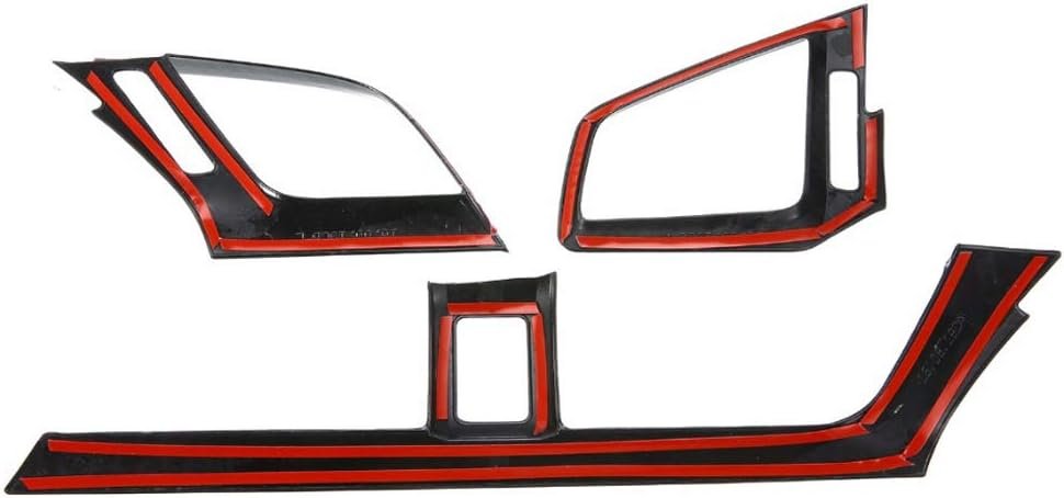 Carbon Fiber Grain ABS Car Interior Front Side and Console Air Outlet Vent Frame Trim Sticker for Honda 10th Gen Civic 2016 2017 2018 2019 2020