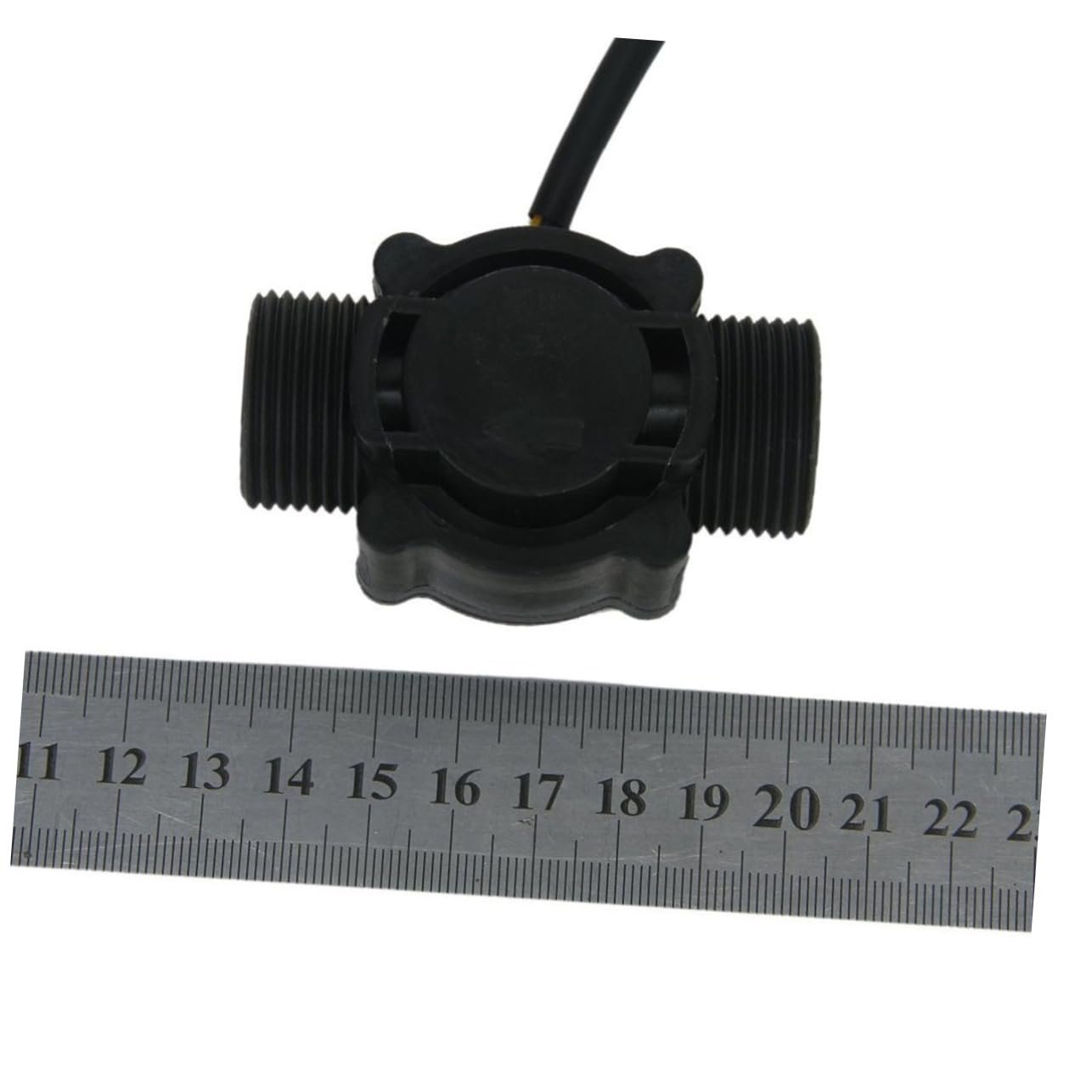FUNOMOCYA 2pcs Stainless Steel 3/4 Thread Water Sensor 1-60 L/min Compatible for Flow Measurement