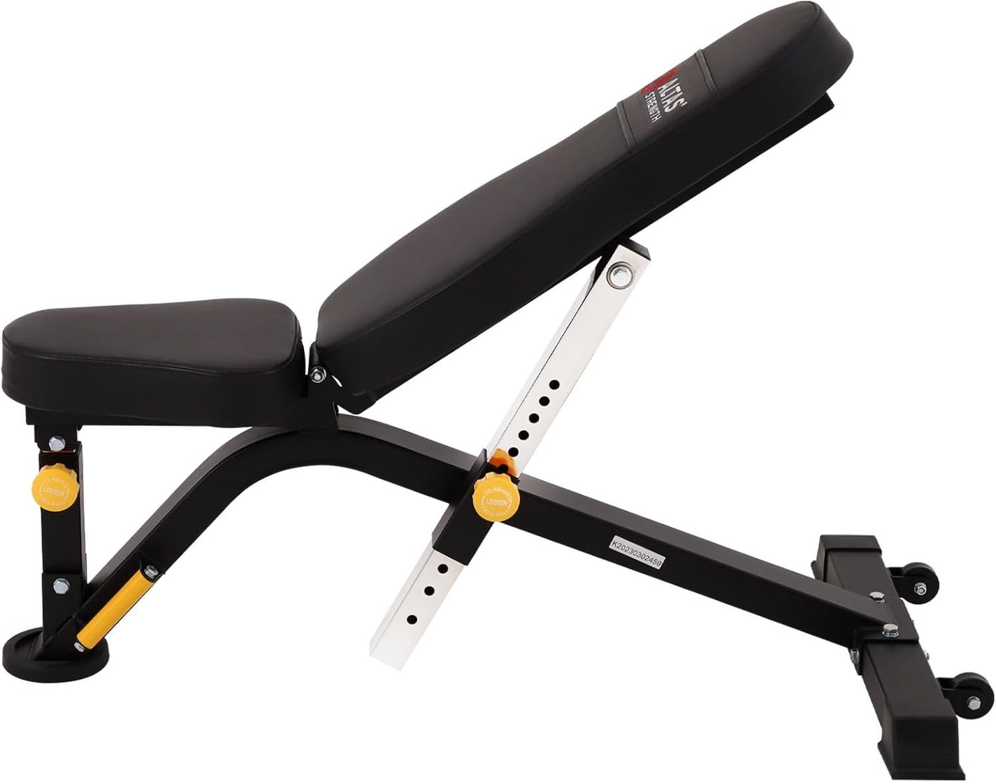 ALTAS STRENGTH Adjustable Utility Bench Your Home Gym Smith Machine Accessory Flat Incline Military Press Decline Abdominal Light Commercial Equipment 4006
