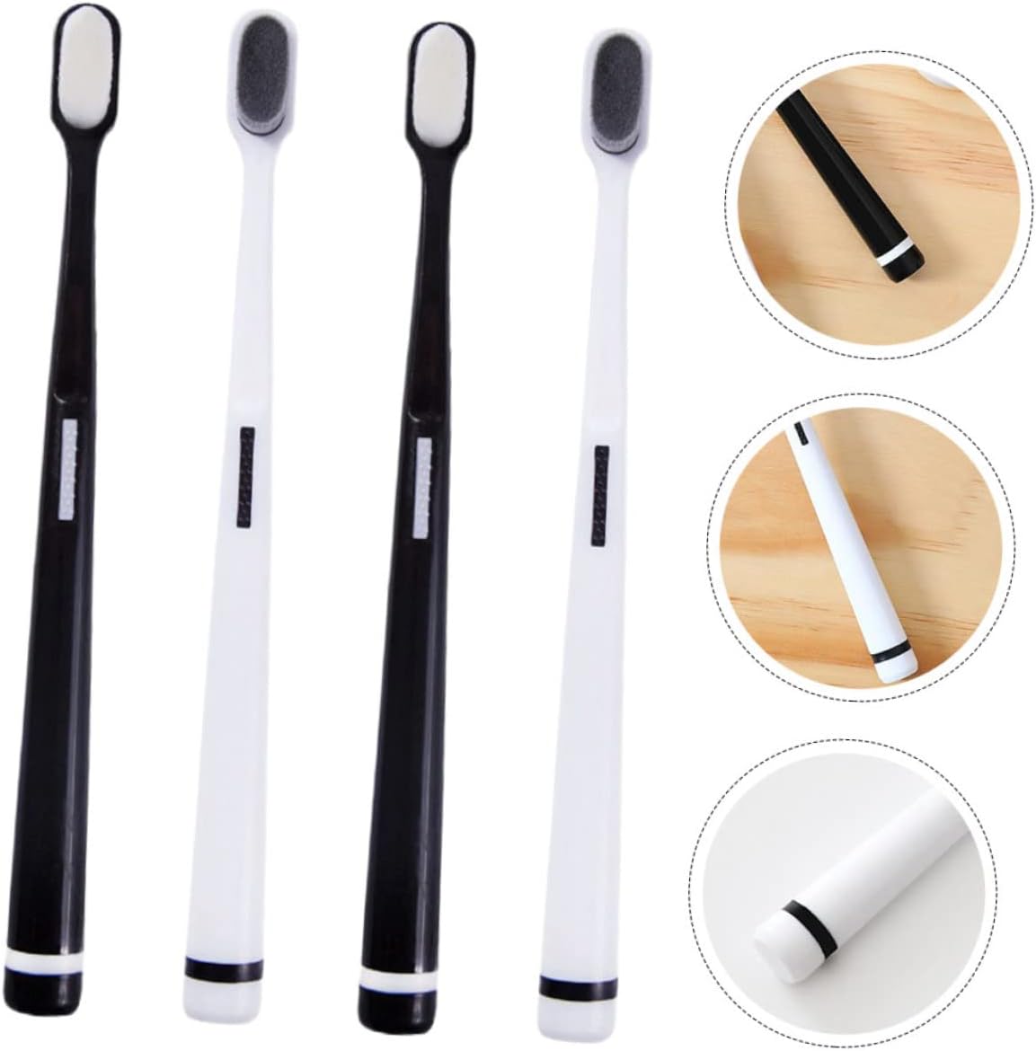 GLEAVI 4pcs Wangan hair toothbrush - toothbrush Postpartum Toothbrushes Camping Toothbrush floss extra soft toothbrush Oral Care Tools lovers Confinement soft fur