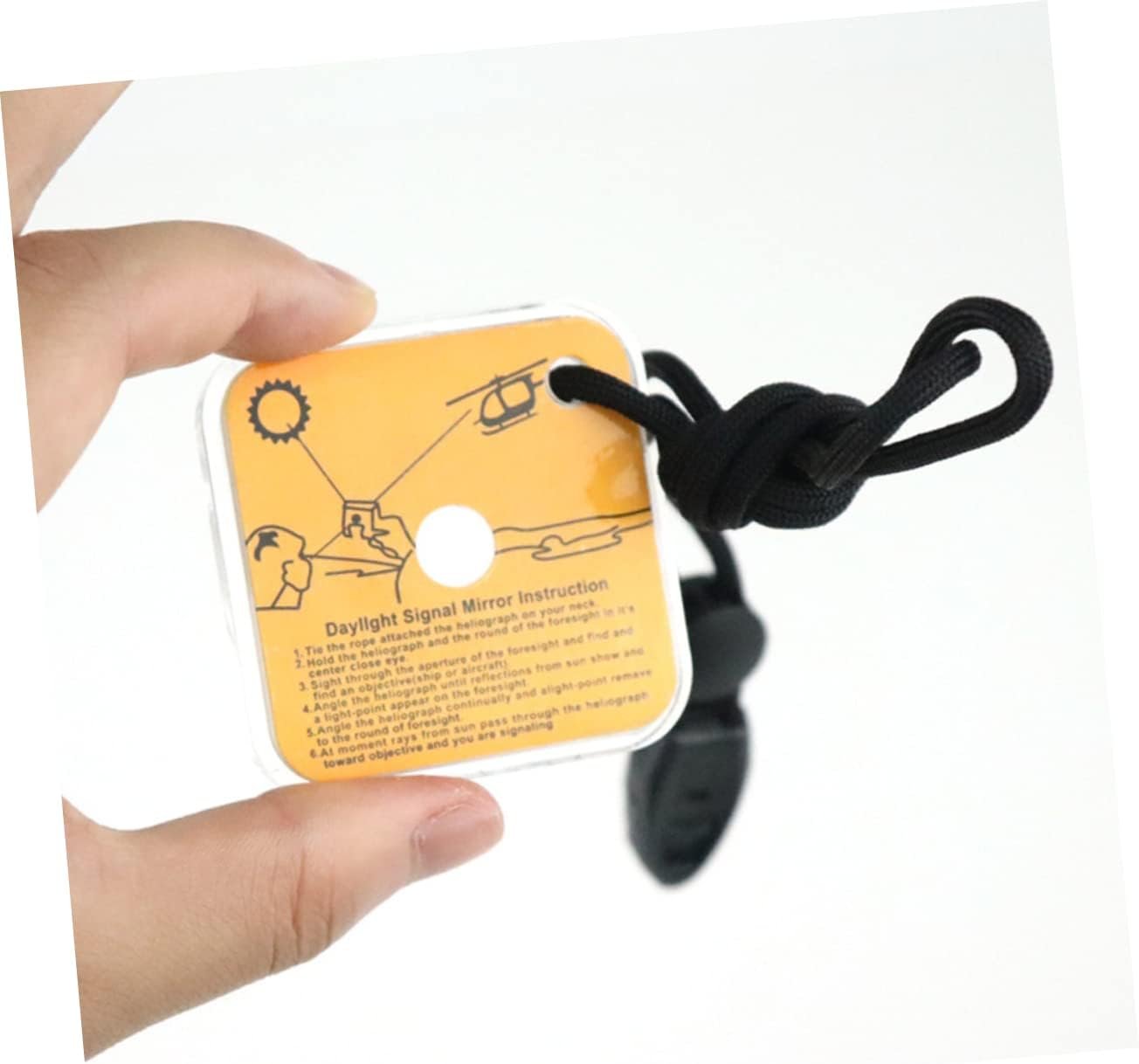 KITANDOVE Reflective Mirror Emergency Mirror Multi-Function Mirror Accessory Reflector Mirror Field Light Grey