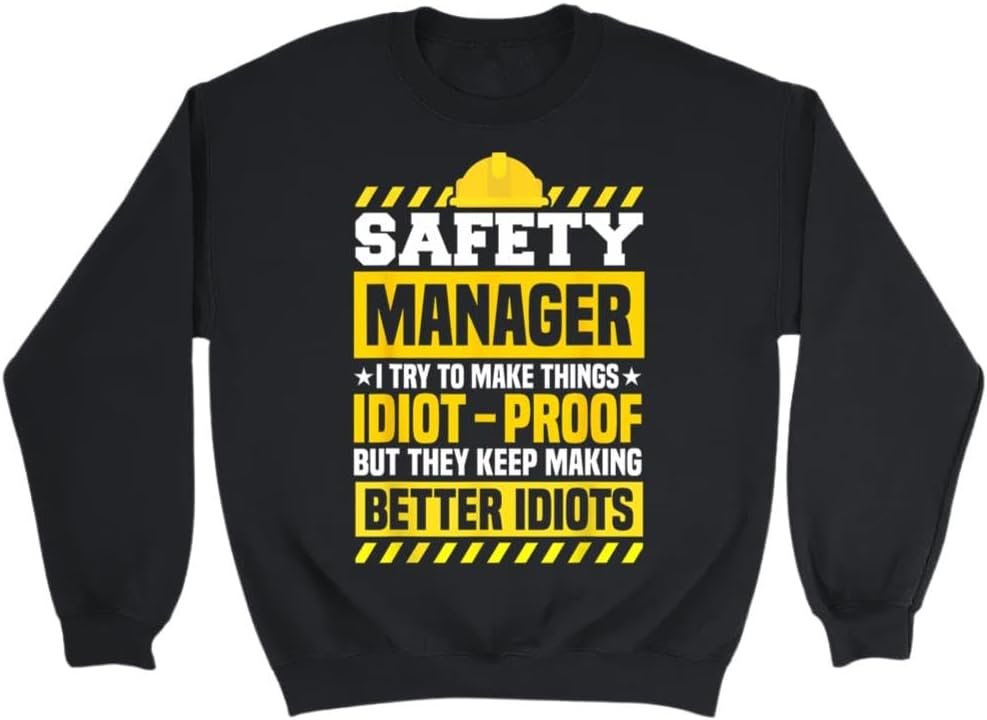 PQHSHOP Occupational Health Safety Management Safety Manager T-Shirt, Long Sleeve Shirt, Sweatshirt, Hoodie Unisex Adult Size Made in Canada