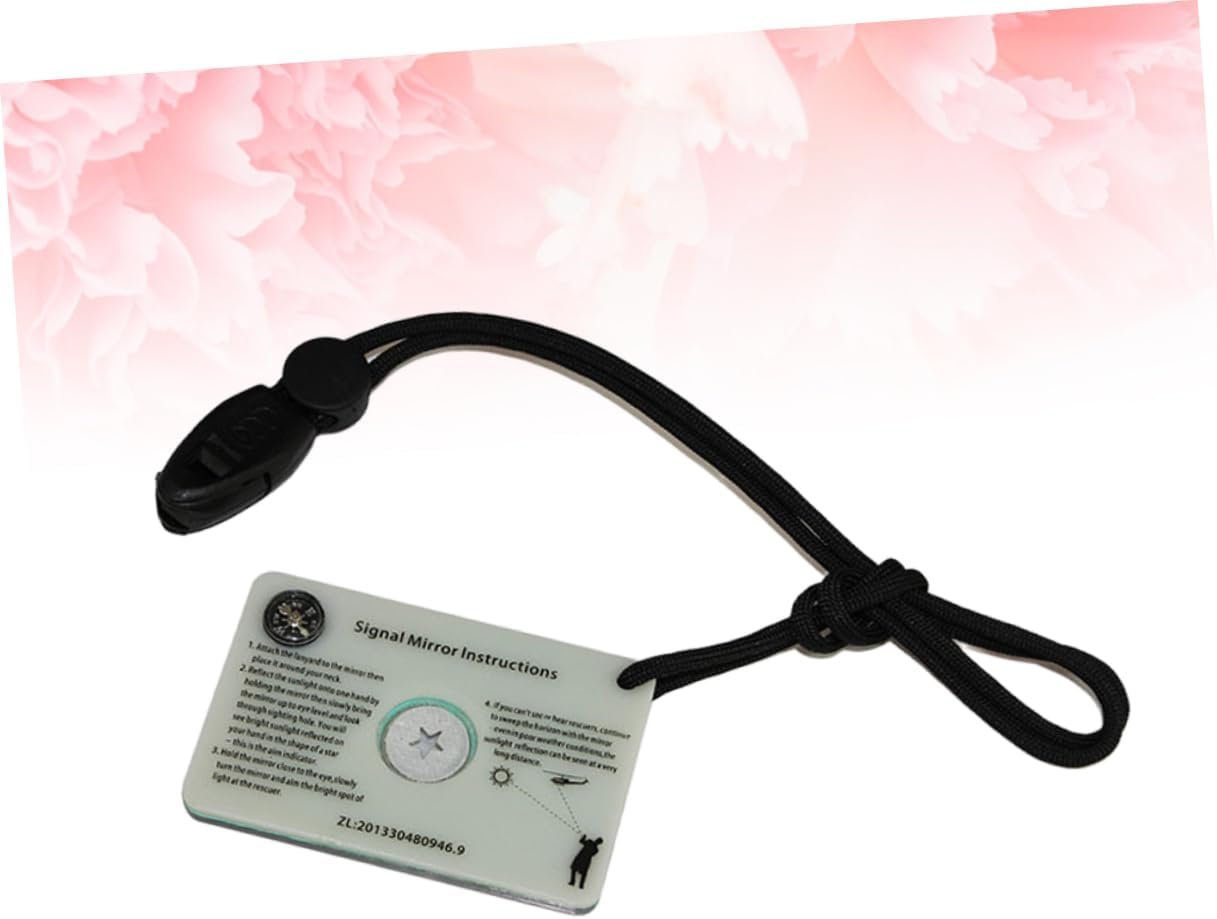 Totority Daylight Signal Mirror Reflective Outdoor Survival Mirror for Camping Hunting and Emergency