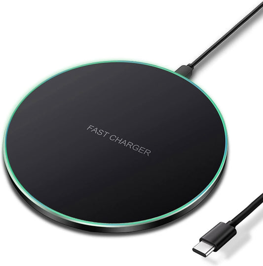 20W Wireless Charger, FDGAO Fast Wireless Charging Pad Mat Compatible with iPhone 16 15 14 13 12 11(Pro,Pro MAX,mini,Plus)/XR/XS/X/8/SE,Samsung Galaxy S24/S23/S22/S21/S20/S10,Air Pods Pro/Galaxy Buds