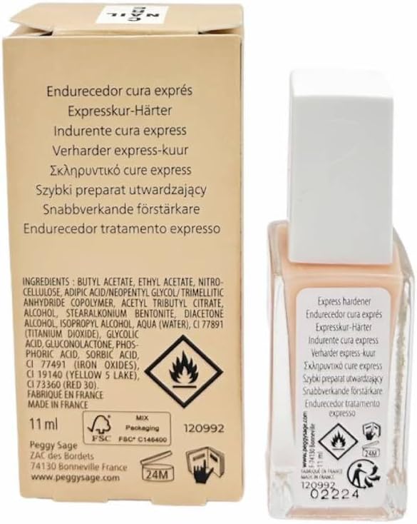Peggy Sage Paris Nail Care Hardener Express Milky Peach 11 ml
