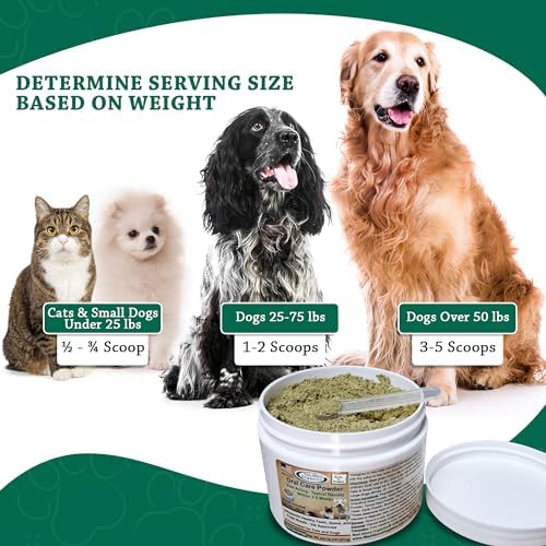 Dog or Cat Oral Care Powder – Tartar and Plaque Remover, Pet Dental Cleaning Powder for Oral Hygiene and Fresh Breath, Teeth Cleaner – 550 Servings, Medium Size - 77.96g