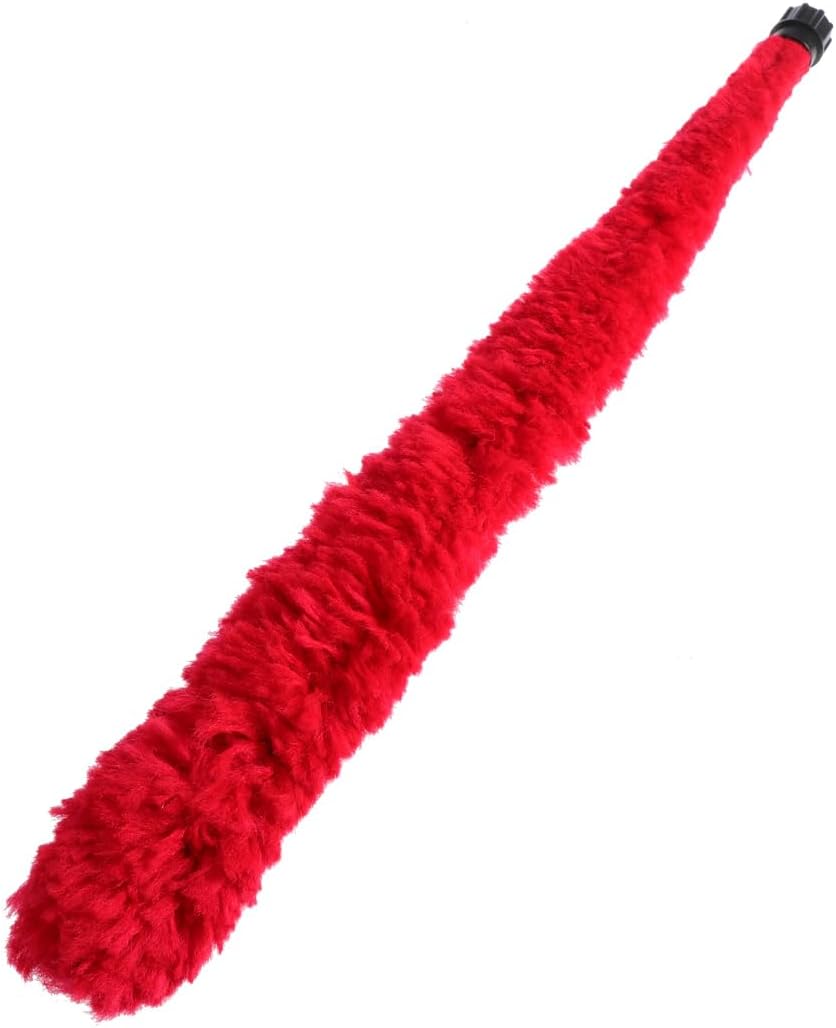 Saxophone Cleaner Brush, Red Plush 20.5 Inch Soft Fiber No Shedding Water Absorbing Pad Saver for Tenor Alto Soprano Sax Essential Cleaning Tool for Musicians Professional Grade