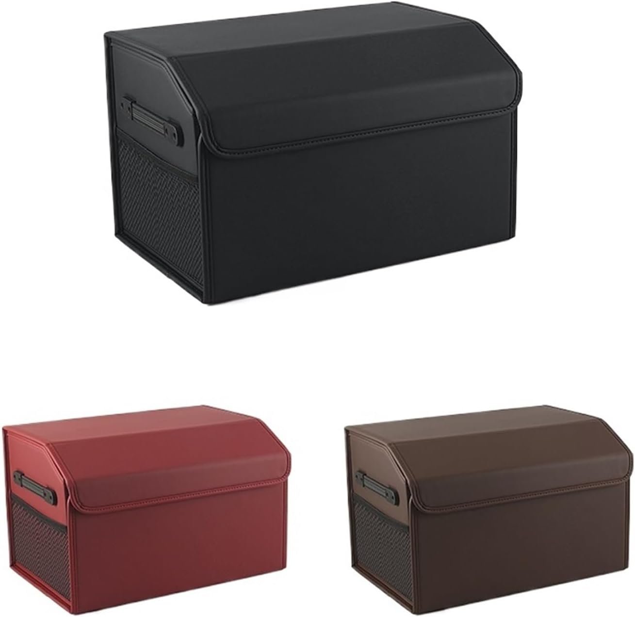 Compatible for Toyota Land Cruiser Prado 150 FJ150 2010-2017 2018 2019 2020 2021 2022 2023 2024 Car Trunk Storage Box Tools Tidying Package (Color : Black)