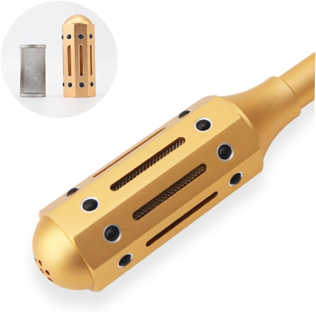 Ipetboom 1Pc Moxibustion Massage Roller Aluminum Moxa Stick with Rotation for Full Massage Convenient Durable