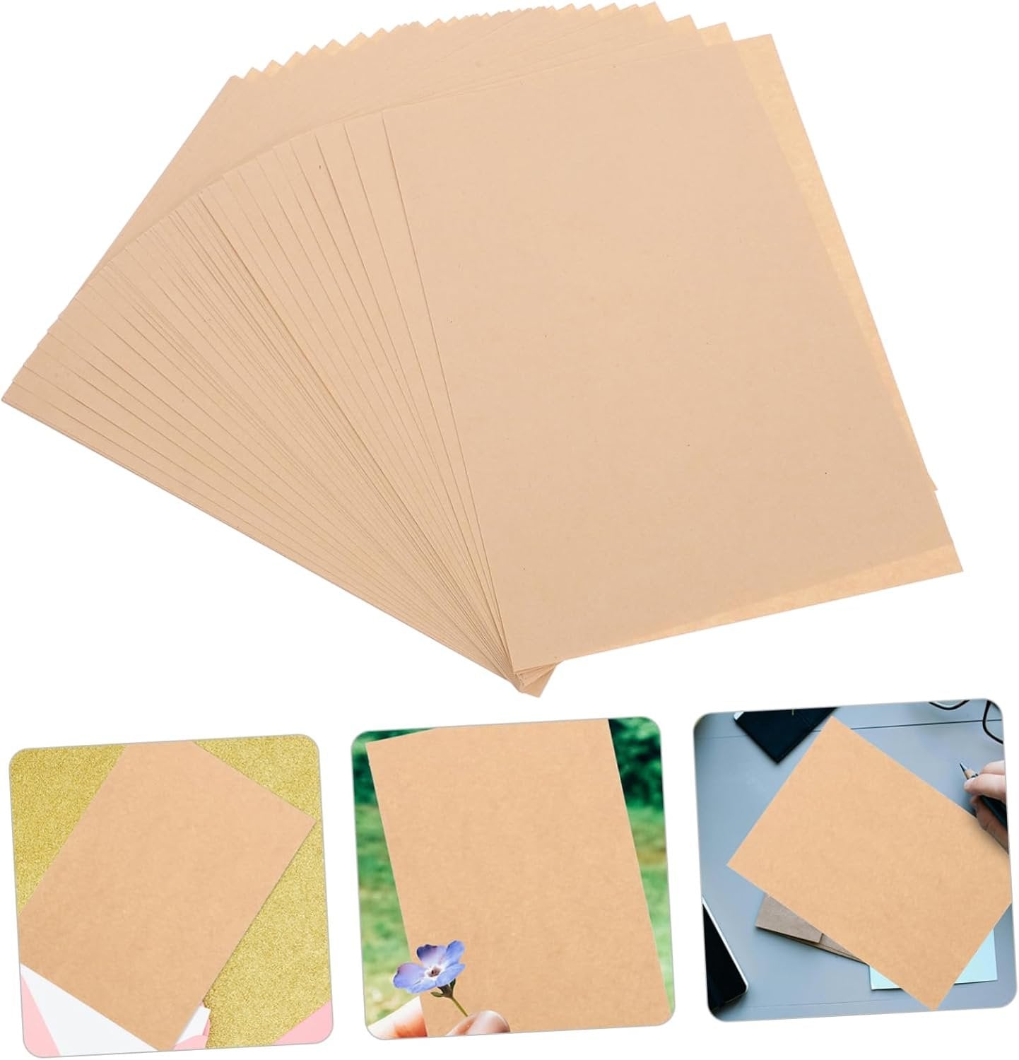 LALAFINA Retro Letter Paper Pack 50 Sheets Lined Writing Paper A5 Size for Writing