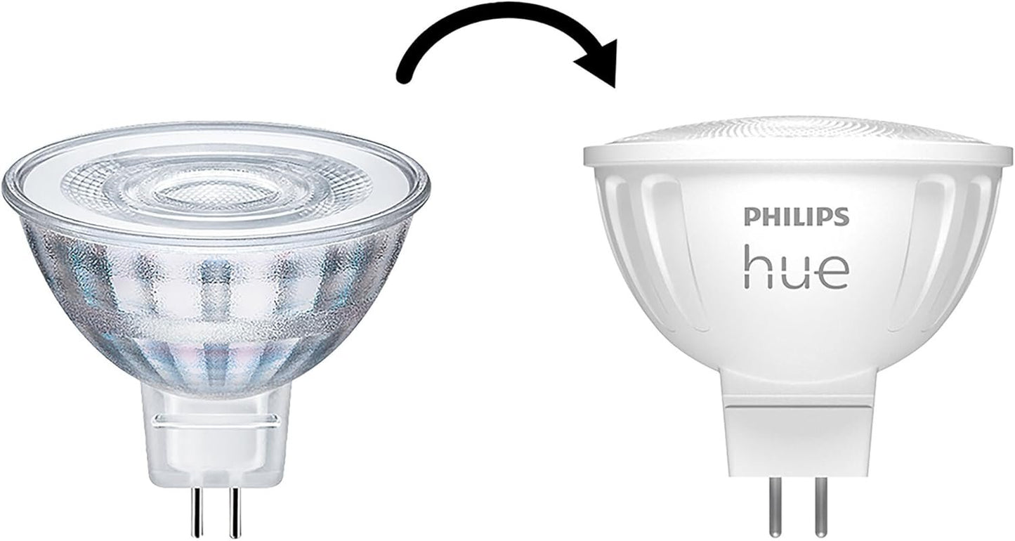 Philips Hue MR16/GU5.3 12V Color LED Spotlight (Pack of 2)